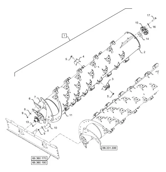 47789026 - Барабан камеры обмолота